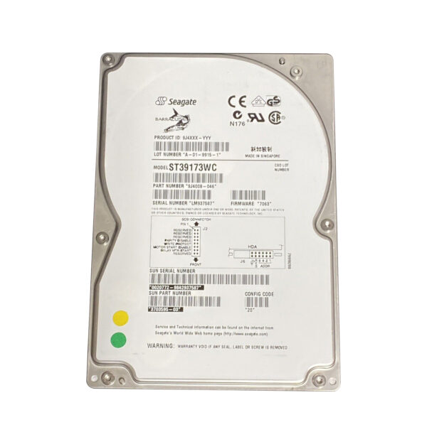 9J4008-046 - Seagate BarraCuda 9.1GB 7200RPM Wide Ultra SCSI 512KB Cache (CE) 80-Pin 3.5-Inch Hard Drive