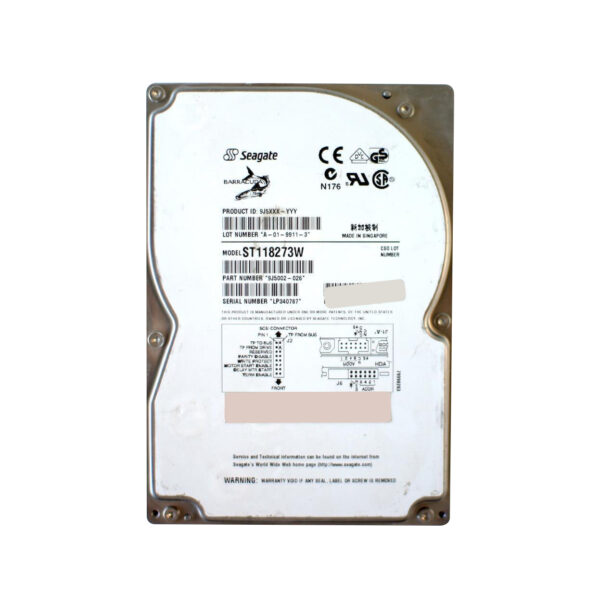 9J5002-026 - Seagate BarraCuda 18 18.2GB 7200RPM Wide Ultra SCSI 68-Pin 512KB Cache 3.5-inch Hard Drive