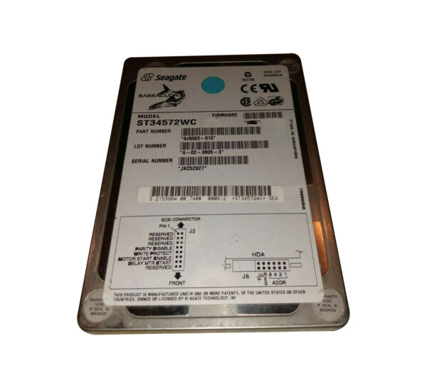 9J6003-010 - Seagate BarraCuda 4XL 4.55GB 7200RPM Wide Ultra SCSI 512KB Cache (CE) 80-Pin 3.5-Inch Hard Drive