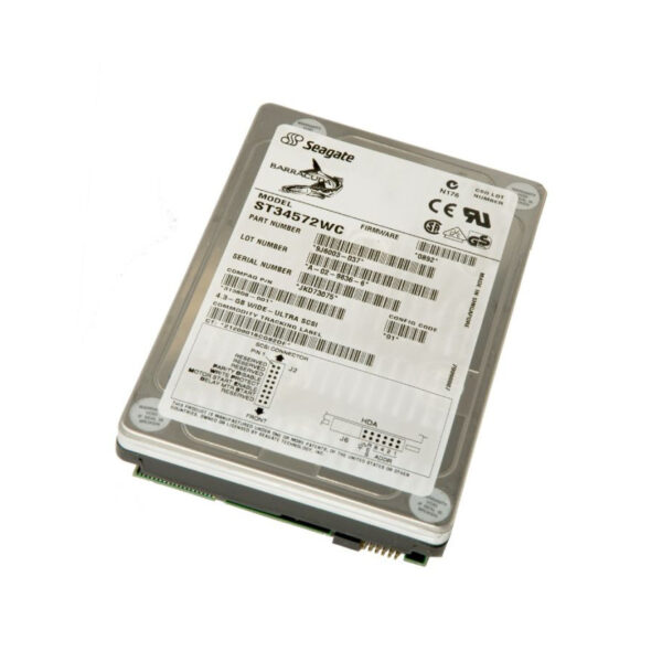 9J6003-037 - Seagate BarraCuda 4XL 4.55GB 7200RPM Wide Ultra SCSI 512KB Cache (CE) 80-Pin 3.5-Inch Hard Drive