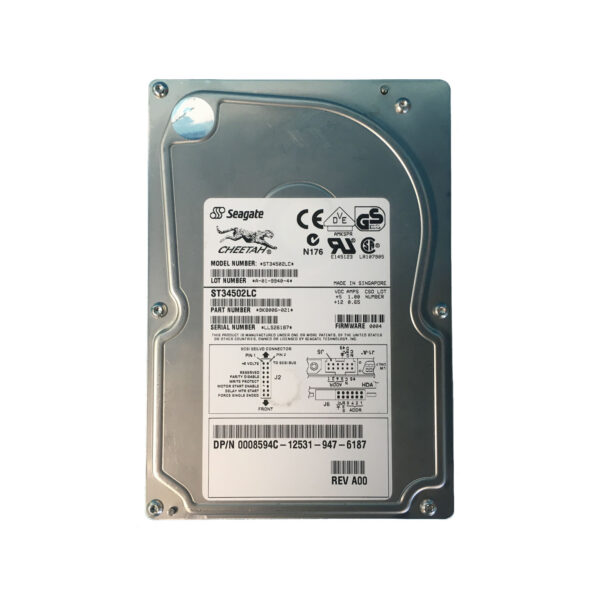 9K8006-021 - Seagate Cheetah 9LP Series 4.55GB 10000RPM Wide Ultra2 SCSI 1MB Cache (CE) 80-Pin 3.5-Inch Hard Drive