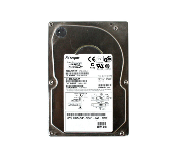 9L8005-021 - Seagate Cheetah 18LP Series 18.2GB 10000RPM Wide Ultra2 SCSI 1MB Cache (CE) 68-Pin 3.5-Inch Hard Drive