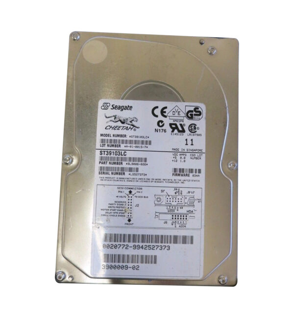 9L9006-026 - Seagate Cheetah 18LP Series 9.1GB 10000RPM Wide Ultra2 SCSI 1MB Cache (CE) 80-Pin 3.5-Inch Hard Drive
