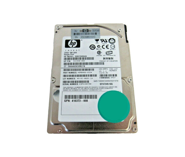 9MB066-033 - Seagate Savvio 15K.1 Series 73.4GB 15000RPM SAS 3Gb/s 16MB Cache (CE) 2.5-Inch Hard Drive