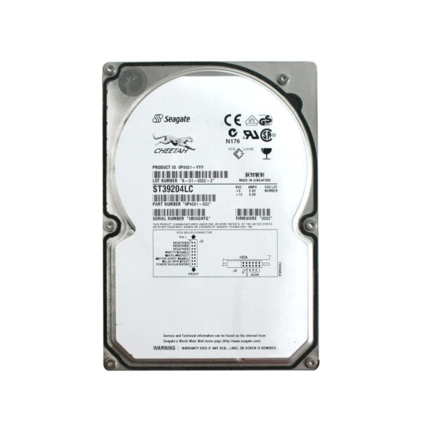 9P4001-002 - Seagate Cheetah 18XL Series 9.1GB 10000RPM Ultra160 SCSI 4MB Cache (CE) 80-Pin 3.5-Inch Hard Drive
