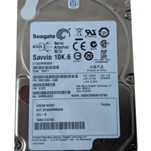 9WG066-003 - Seagate Savvio 10K.6 Series 600GB 10000RPM SAS 6Gb/s 64MB Cache (CE) 2.5-Inch Hard Drive