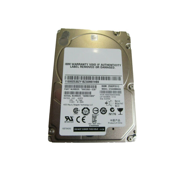 9WG066-039 - Seagate Savvio 10K.6 Series 600GB 10000RPM SAS 6Gb/s 64MB Cache (CE) 2.5-Inch Hard Drive