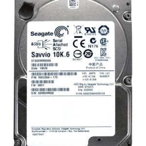 9WG066-881 - Seagate Savvio 10K.6 Series 600GB 10000RPM SAS 6Gb/s 64MB Cache (CE) 2.5-Inch Hard Drive