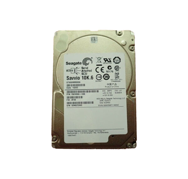 9WH066-046 - Seagate Savvio 10K.6 Series 900GB 10000RPM SAS 6Gb/s Hot-Pluggable 64MB Cache (RoHS) 2.5-Inch Hard Drive