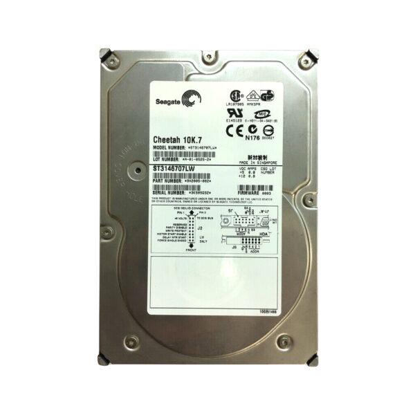 9X2005-002 - Seagate Cheetah 10K.7 Series 146GB 10000RPM Ultra320 SCSI 8MB Cache (CE) 68-Pin 3.5-Inch Hard Drive