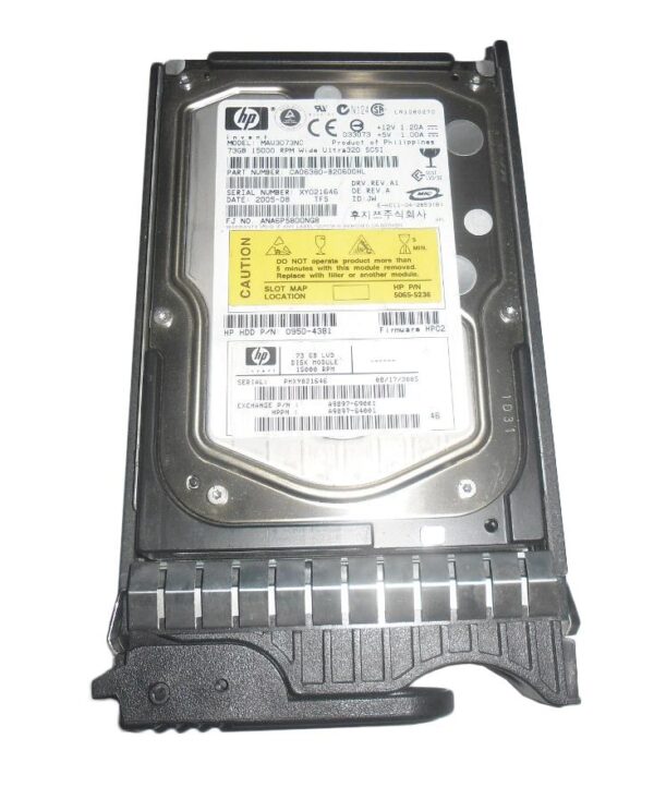 A9897-69001 - HP 73GB 15000RPM Ultra320 SCSI Hot-Pluggable 80-Pin (LVD) 3.5-Inch Hard Drive with Tray