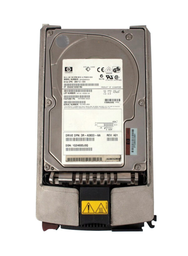 BD03685A24 - HP 36.4GB 10000RPM Ultra320 SCSI Hot Swappable LVD 80-Pin 3.5-Inch Hard Drive