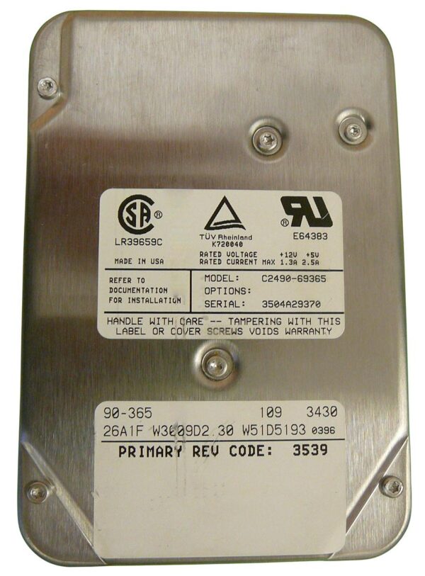 C2490-69365 - HP 2.1GB 5400RPM Ultra Wide SCSI Single-Ended Narrow 50-Pin 3.5-inch Hard Drive