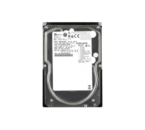 CA06550-B460 - Fujitsu 300GB 10000RPM Ultra320 SCSI 68-Pin 8MB Cache 3.5-Inch Hard Drive