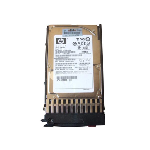 DG146ABAB4 - HP 146GB 10000RPM SAS 3Gb/s SFF Hot-Pluggable Single Port 2.5-inch Hard Drive with Tray for Gen1 to Gen7 ProLiant Server