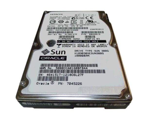 H109030SESUN300G - Sun 300GB 10000RPM SAS 3Gb/s Hot-Swappable 2.5-Inch Hard Drive