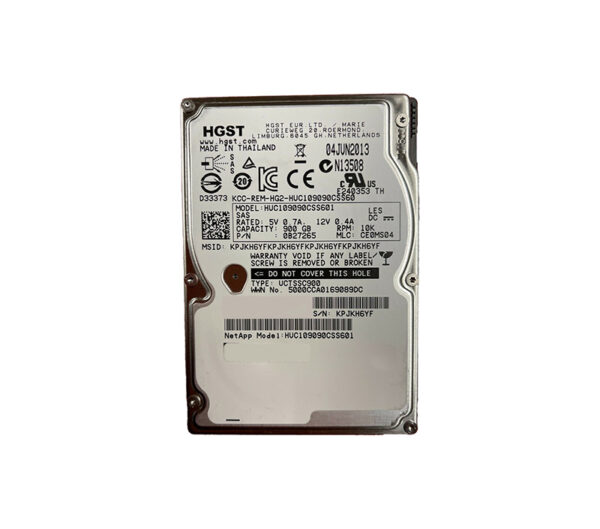 HUC109090CSS601 - HGST Ultrastar C10K900 Series 900GB 10000RPM SAS 6Gb/s 64MB Cache SFF (TCG) 2.5-inch Hard Drive