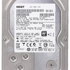 HUS726060AL5210 - HGST Ultrastar 7K6000 Series 6TB 7200RPM SAS 12Gb/s 128MB Cache 512e (Instant Secure Erase) 3.5-inch Hard Drive