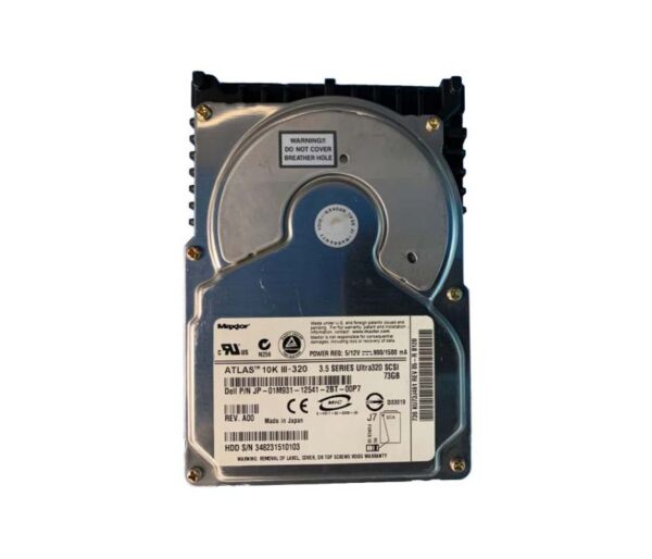 KU73J461 - Maxtor Atlas 10K III 73.4GB 10000RPM Ultra320 SCSI 8MB Cache 80-Pin 3.5-Inch Hard Drive