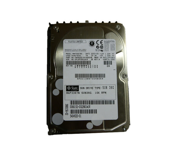 MAP3367N - Fujitsu 36GB 10000RPM Ultra320 SCSI 80-Pin 8MB Cache 3.5-Inch Hard Drive
