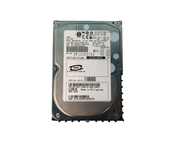 MAS3367NC - Fujitsu 36.7GB 15000RPM Ultra320 SCSI 80-Pin Hot-Swappable 8MB Cache 3.5-Inch Hard Drive