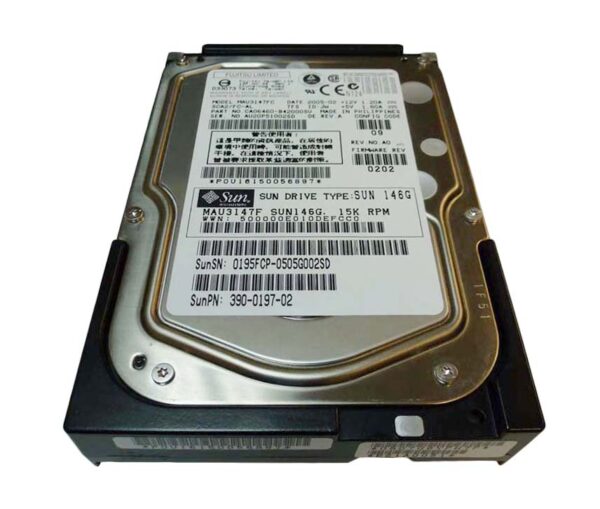MAU3147FSUN146G - Sun 147GB 15000RPM Fibre Channel 2Gb/s 8MB Cache 3.5-Inch Hard Drive