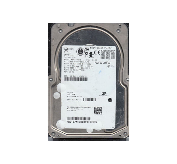 MAW3300NC - Fujitsu 300GB 10000RPM Ultra320 SCSI 80-Pin Hot-Swappable 8MB Cache 3.5-Inch Hard Drive