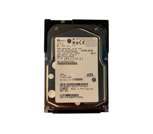 MAX3073NC - Fujitsu 73GB 15000RPM Ultra320 SCSI 80-Pin 8MB Cache 3.5-Inch Hard Drive