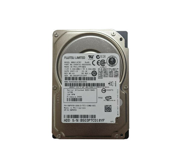 MBB2147RC - Fujitsu 146GB 10000RPM SAS 3Gb/s 16MB Cache 2.5-Inch Hard Drive