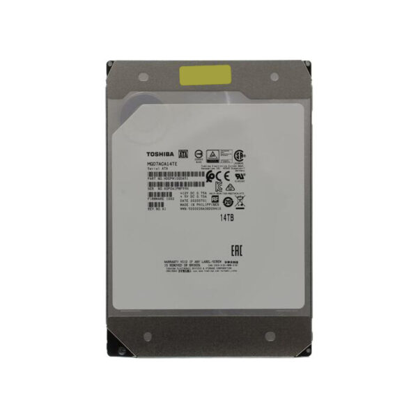 MG07ACA14TE - Toshiba Enterprise Capacity MG07ACA Series 14TB 7200RPM SATA 6GB/s 256MB Cache (512e) 3.5-Inch Nearline Hard Drive