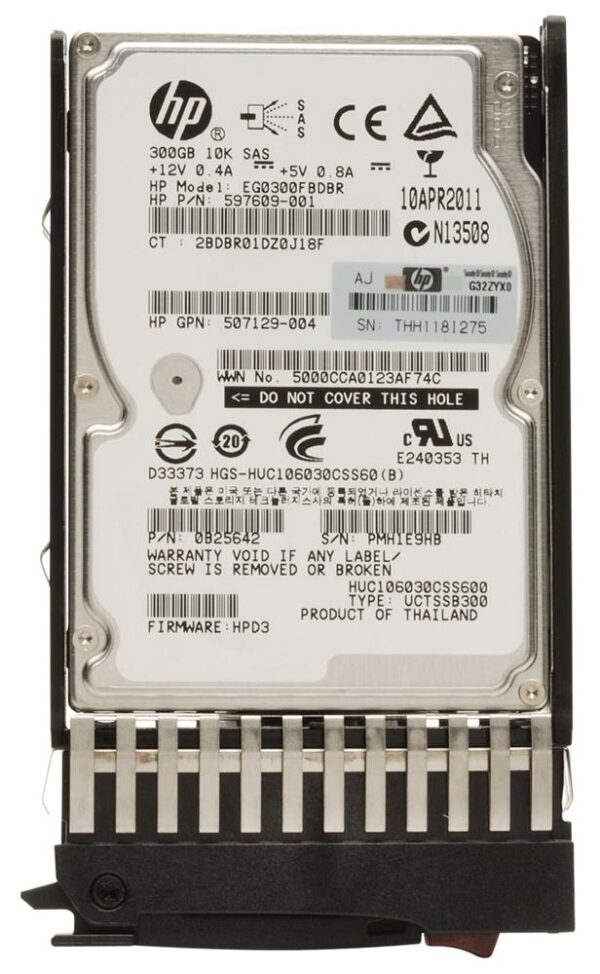 OB25642 - Hitachi 300GB 10000RPM SAS 6Gb/s 64MB Cache 2.5-inch Hard Drive