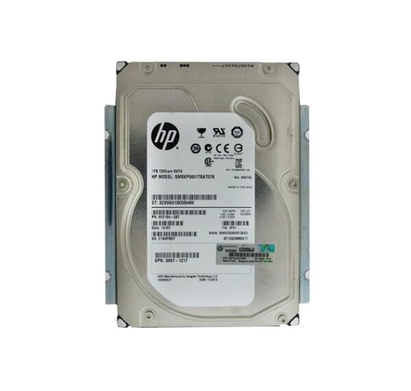 SMSKP0001TBAT07K - HP 1TB 7200RPM SATA 3GB/s Hot-Pluggable NCQ Midline 3.5-inch Hard Drive