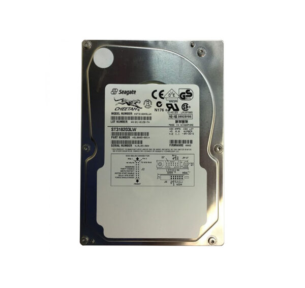 ST318203LW - Seagate Cheetah 18LP Series 18.2GB 10000RPM Wide Ultra2 SCSI 1MB Cache (CE) 68-Pin 3.5-Inch Hard Drive