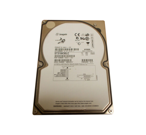 ST318436LC - Seagate BarraCuda 18XL Series 18.4GB 7200RPM Ultra160 SCSI 2MB Cache (CE) 80-Pin 3.5-Inch Hard Drive