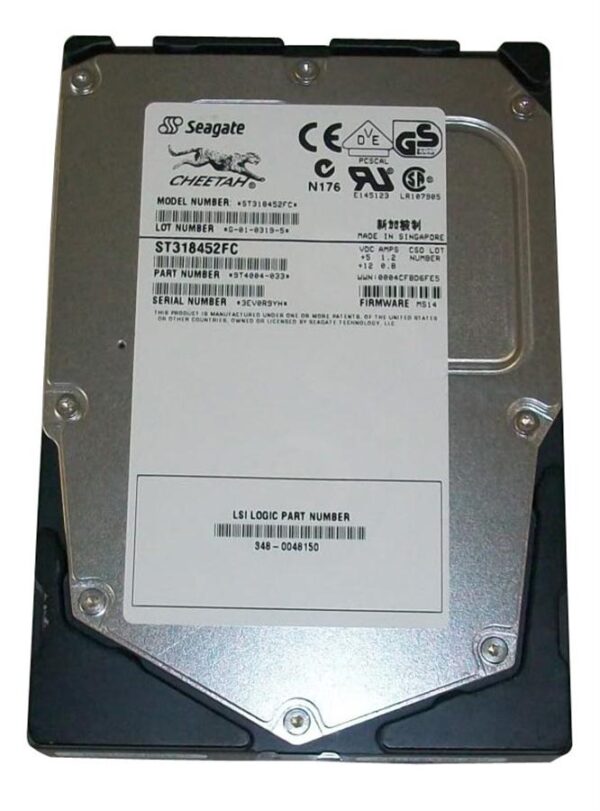 ST318452FC - Seagate Cheetah X15 Series 18GB 15000RPM Fibre Channel 2Gb/s 8MB Cache (CE) 3.5-Inch Hard Drive