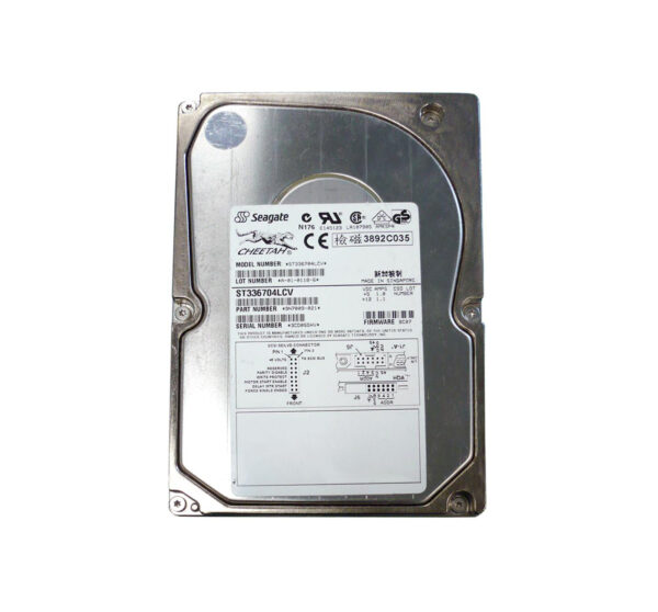 ST336704LCV - Seagate Cheetah 36.7GB 10000RPM Ultra160 SCSI 80-Pin 16MB Cache 3.5-Inch Hard Drive