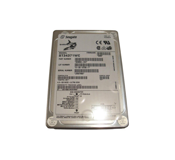 ST34371WC - Seagate BarraCuda 4LP Series 4.35GB 7200RPM Wide Ultra SCSI 512KB Cache 80-Pin 3.5-Inch Hard Drive