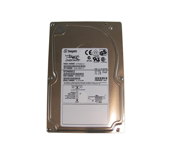 ST34502LC - Seagate Cheetah 9LP Series 4.55GB 10000RPM Wide Ultra2 SCSI 1MB Cache (CE) 80-Pin 3.5-Inch Hard Drive
