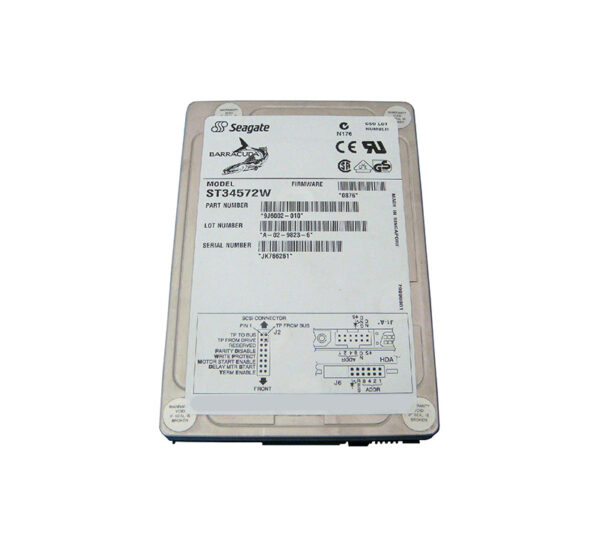 ST34572W - Seagate BarraCuda 4XL Series 4.5GB 7200RPM Wide Ultra SCSI 512KB Cache (CE) 68-Pin 3.5-Inch Hard Drive