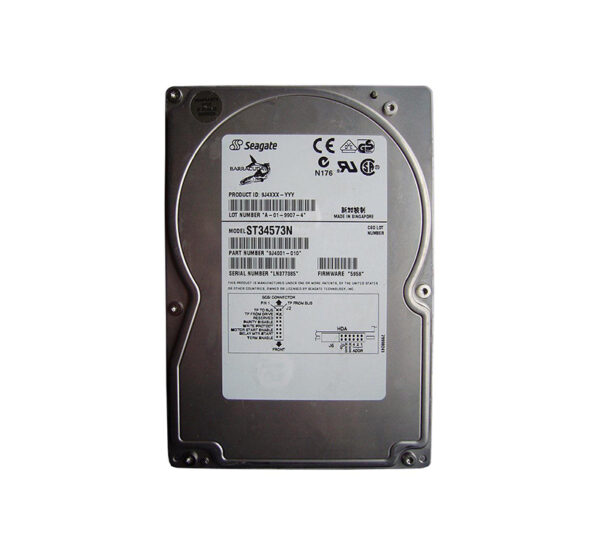 ST34573N - Seagate BarraCuda 9LP Series 4.55GB 7200RPM Fast SCSI 512KB Cache 3.5-Inch Hard Drive