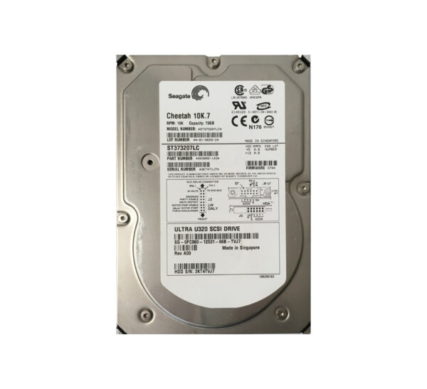 ST373207LC - Seagate Cheetah 10K.7 Series 73GB 10000RPM Ultra320 SCSI 8MB Cache 80-Pin 3.5-Inch Hard Drive