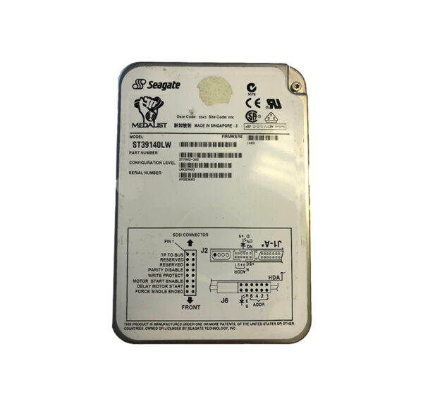 ST39140LW - Seagate 9.1GB 7200RPM Wide Ultra2 SCSI 512KB Cache 3.5-Inch Hard Drive