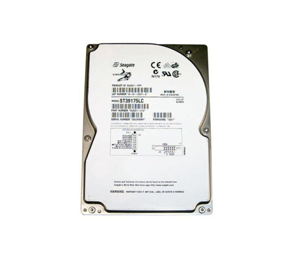 ST39175LC - Seagate BarraCuda 18LP Series 9.1GB 7200RPM Wide Ultra2 SCSI 1MB Cache 80-Pin (CE) 3.5-Inch Hard Drive