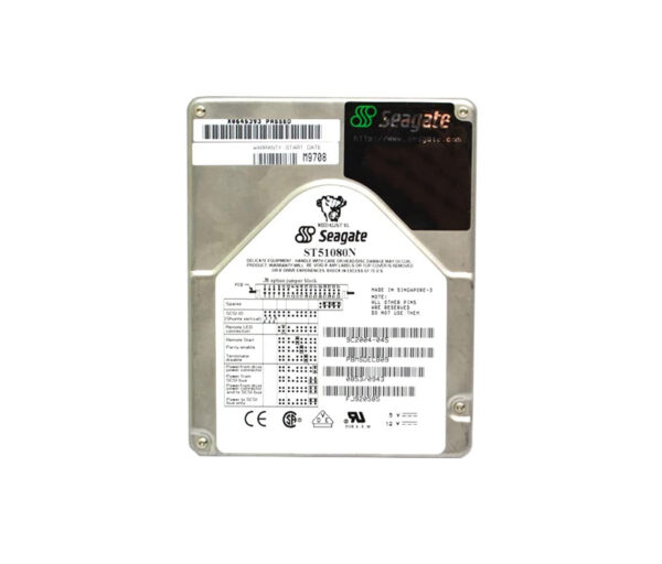 ST51080N - Seagate Medalist 1080SL Series 1.08GB 5400RPM Fast SCSI 128KB Cache (CE) 50-Pin 3.5-Inch Hard Drive