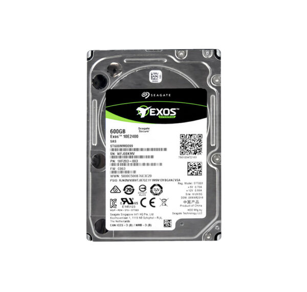 ST600MM0099 - Seagate Exos 600GB 10000RPM SAS 12Gb/s 256MB Cache (512) 2.5-Inch Hard Drive