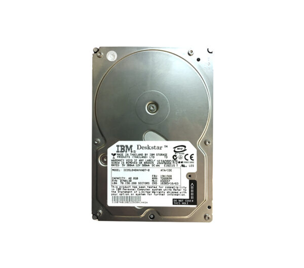 07N8130 - IBM 40GB 7200RPM ATA-100 2MB Cache 3.5-Inch Hard Drive