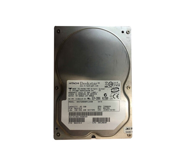 0A31914 - Hitachi Deskstar 7K80 Series 80GB 7200RPM SATA 3Gb/s 8MB Cache 3.5-inch Hard Drive