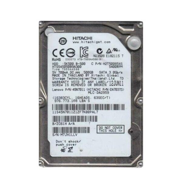 0A70375 - Hitachi Travelstar 5K500.B Series 500GB 5400RPM SATA 3Gb/s 8MB Cache 2.5-Inch Hard Drive