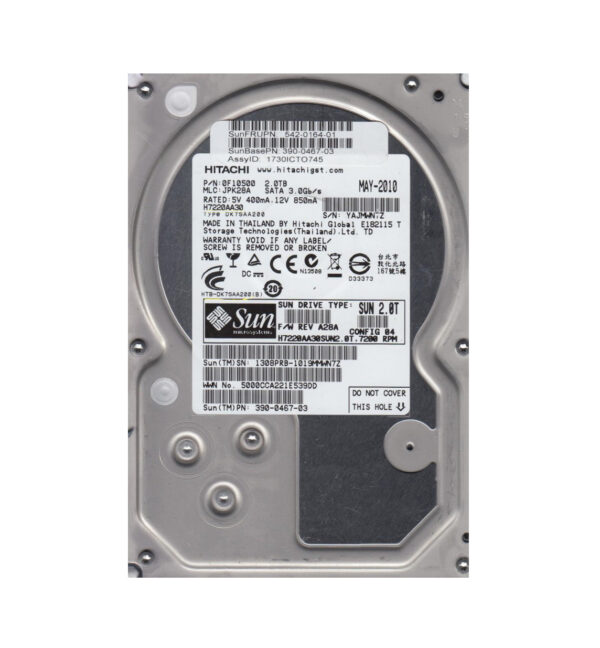0F10500 - Hitachi 2TB 7200RPM SATA 3Gb/s 32MB Cache 3.5-Inch Hard Drive