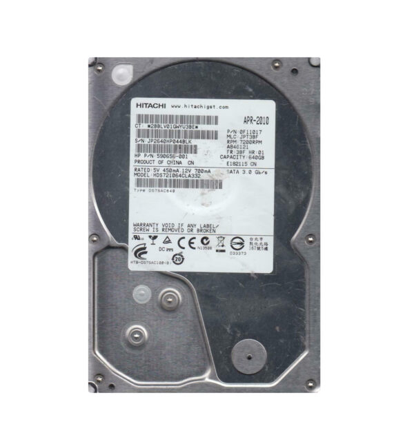 0F11017 - HGST Deskstar 7K1000.C Series 640GB 7200RPM SATA 3Gb/s 32MB Cache 3.5-inch Hard Drive